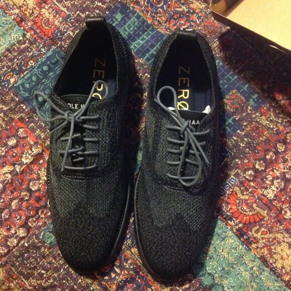 Cole Haan Men's ZeroGrand Black Stitchlite Oxford Shoes - 11.5M - New in Box - Picture 6 of 9